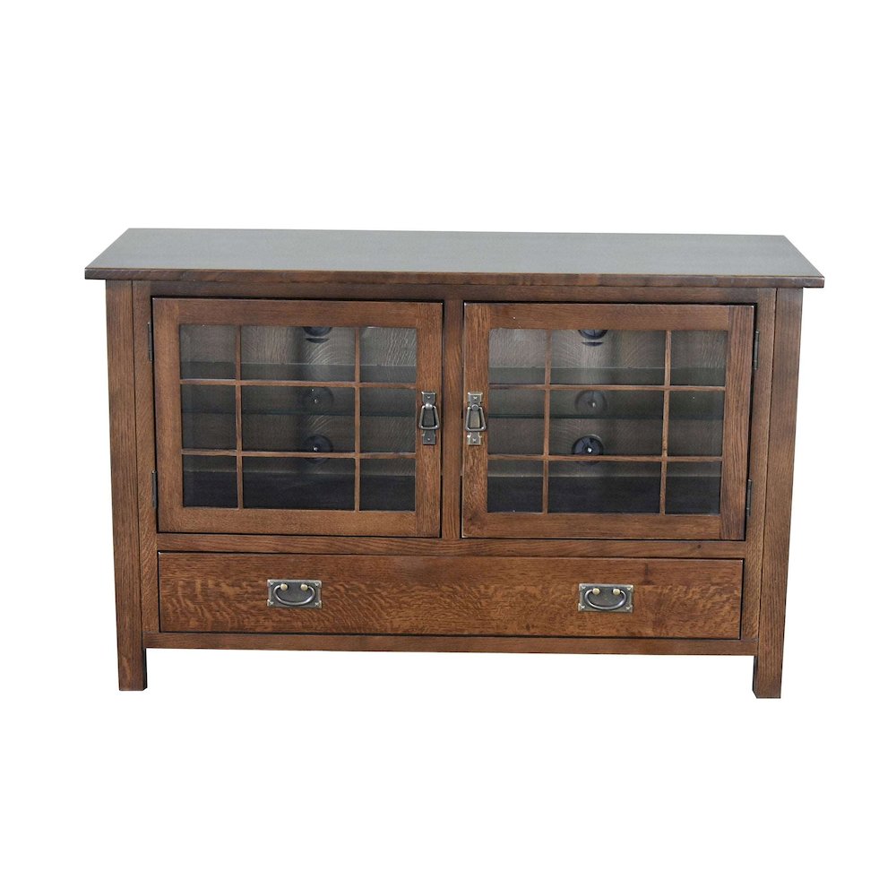Mission Quarter Sawn Oak 48" Tv Stand - Dark Oak. Picture 1