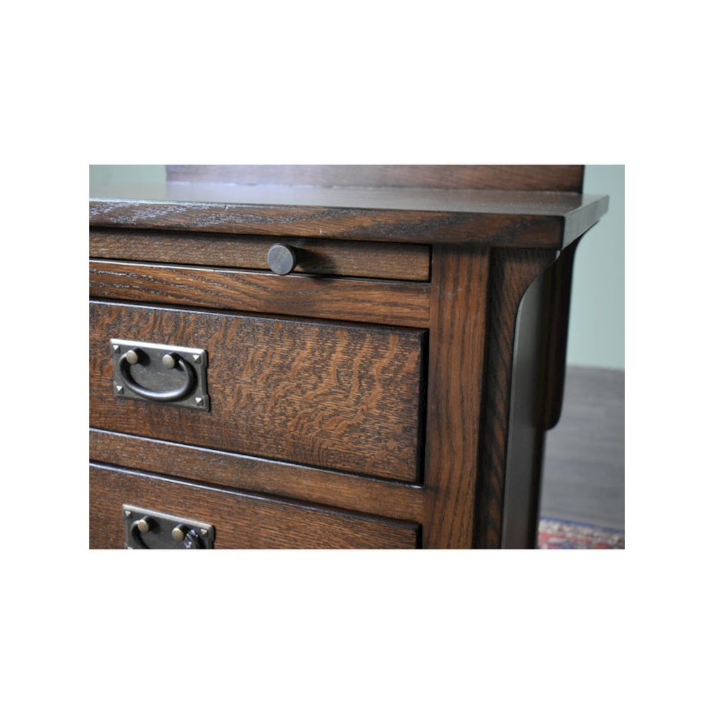 Mission Crofter 3 Drawer Nightstand - Walnut. Picture 3