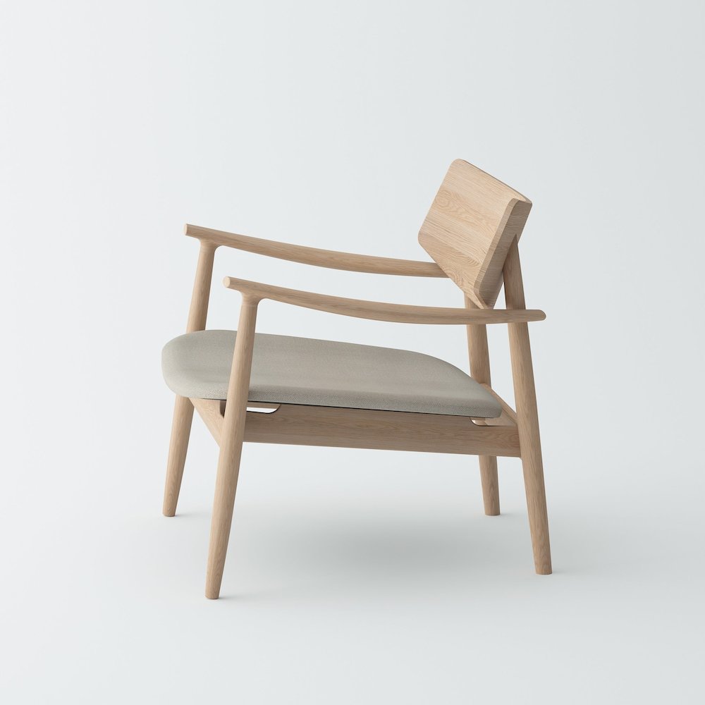 Isabella Mid century Leisure Chair - Solid American Walnut. Picture 3