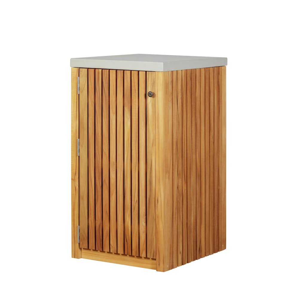 Eclipse Outdoor Solid Teak Wood Cabinet. Picture 1