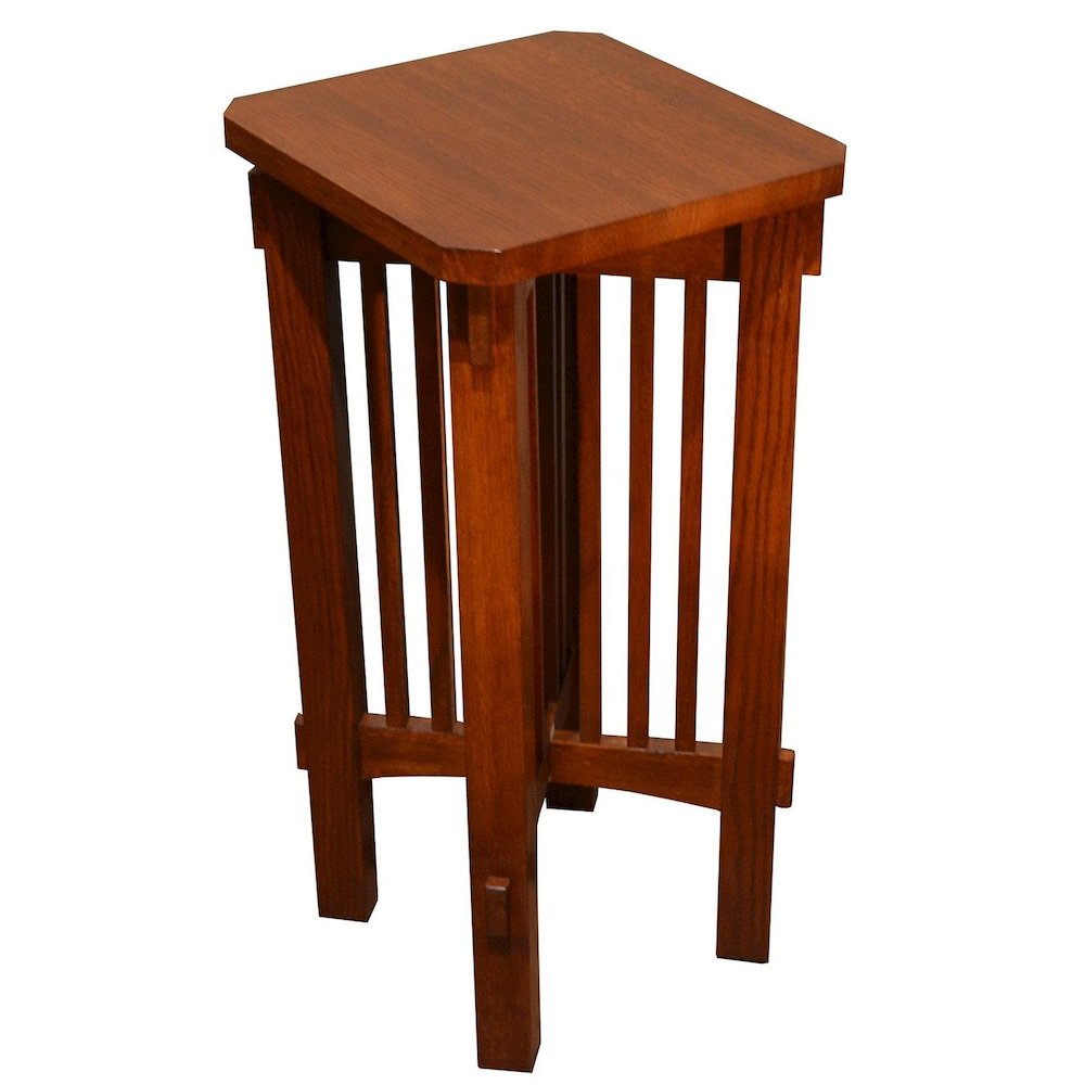 Mission Spindle Side Table / Plant Stand - Michael's Cherry. Picture 1