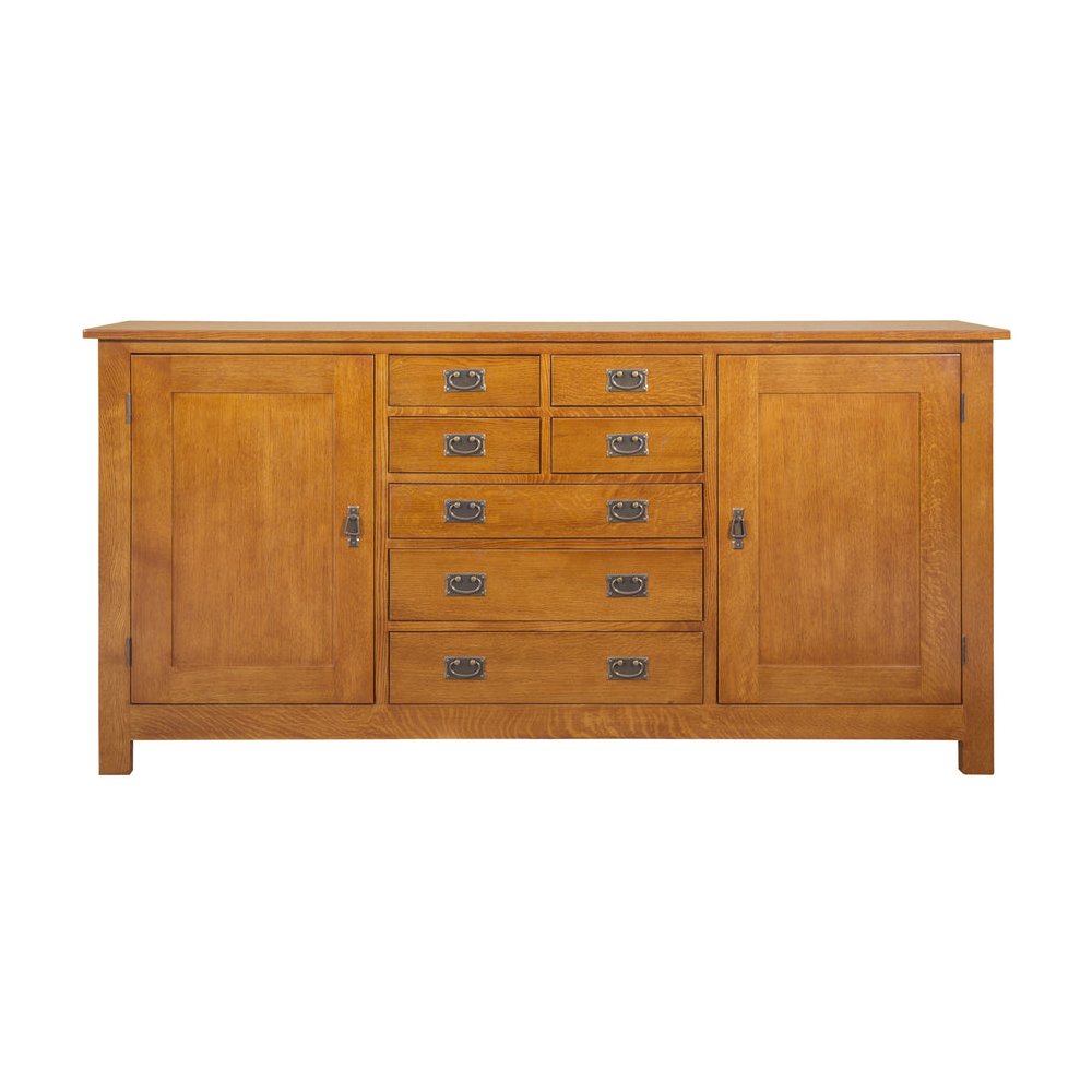 Mission 7 Drawer Sideboard With 2 Doors - Michael's Cherry (MC-A) - 82". Picture 1