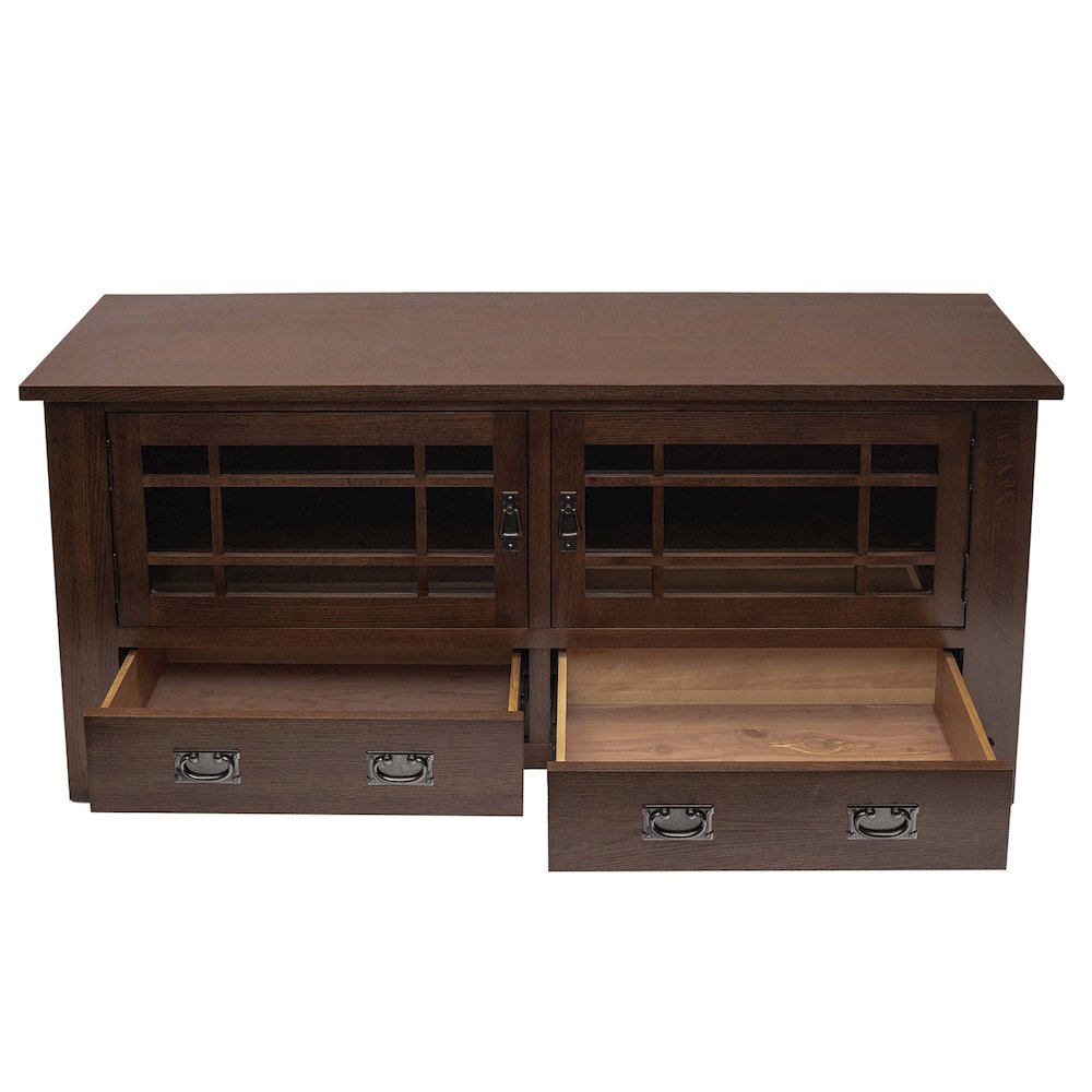 Mission Quarter Sawn Oak Tv Stand - 60" - Walnut. Picture 3