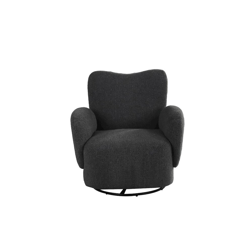 Atlas Modern Fabric Swivel Arm Chair. Picture 1
