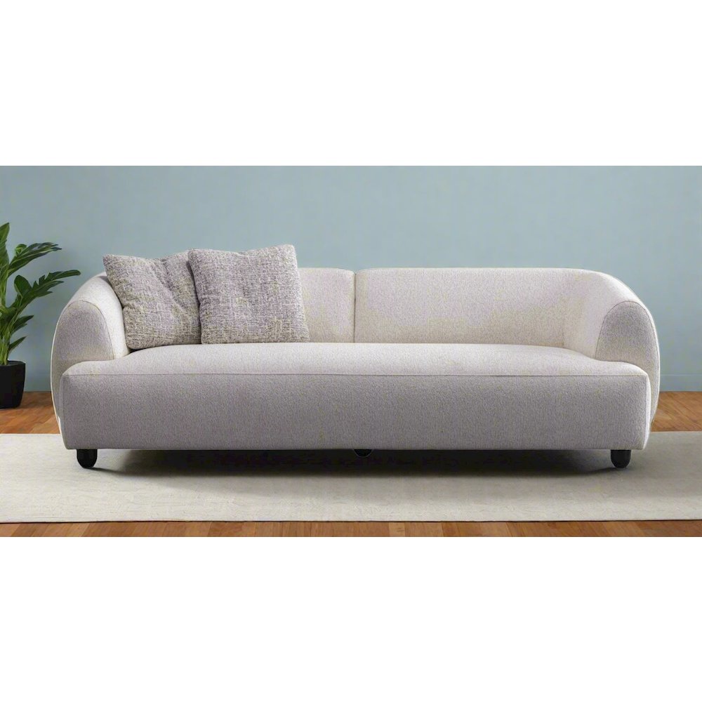 Opal Collection Modern Fabric 3-Seater Sofa – 91". Picture 5