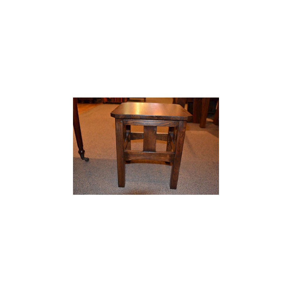 Mission Oak Slat End Table Walnut. Picture 2
