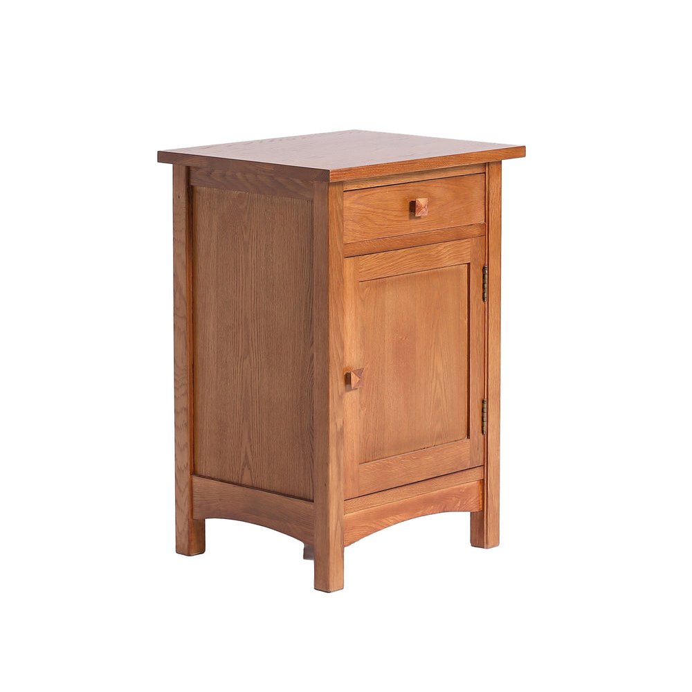 Mission 1 Door 1 Drawer Nightstand - Michael's Cherry. Picture 1