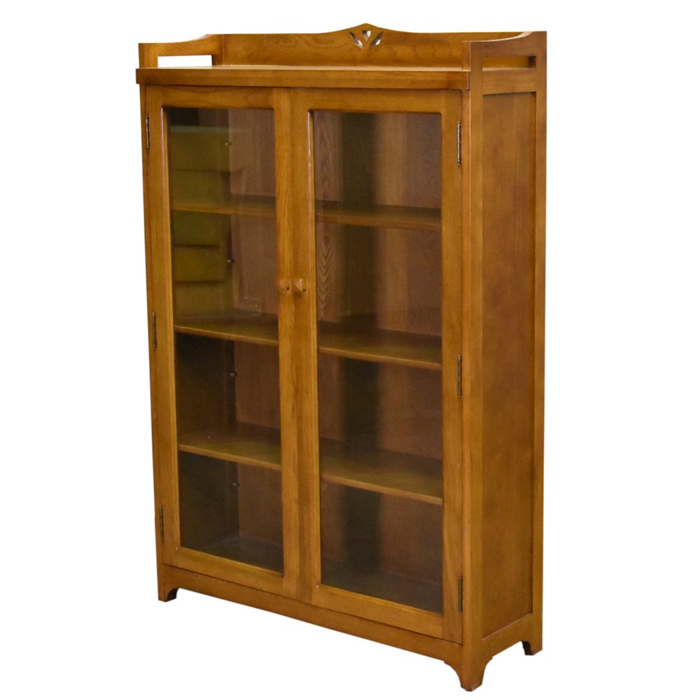 Mission Bookcase / Curio Cabinet - Michael's Cherry. Picture 1