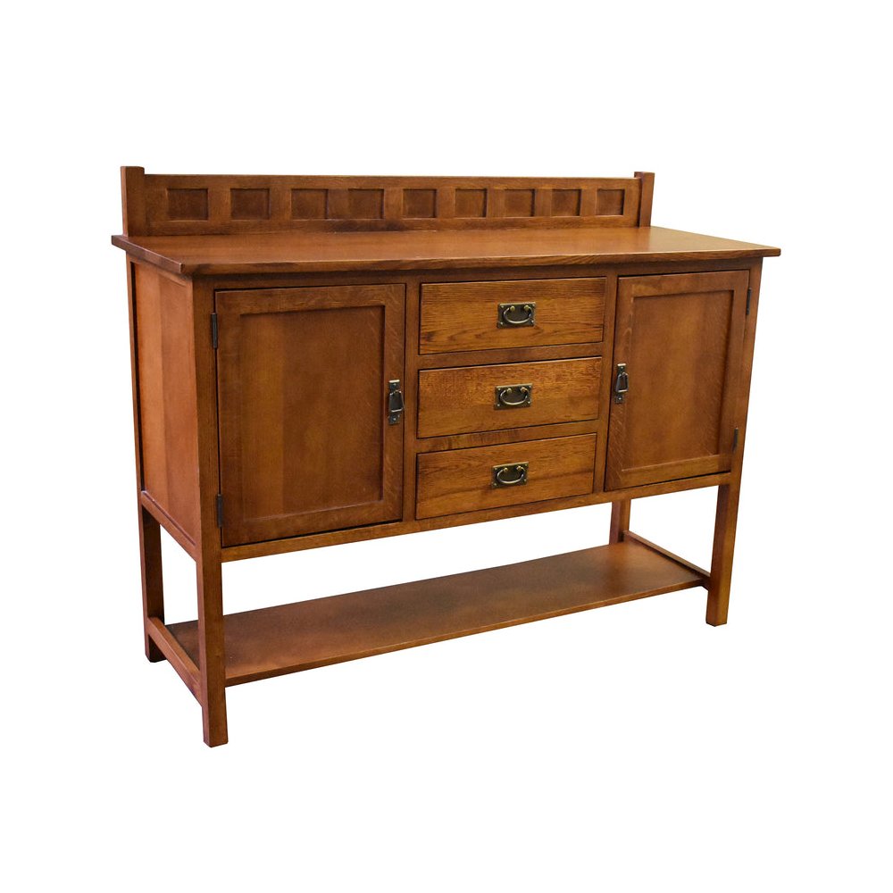 Mission Turner Sideboard With 3 Drawers And 2 Doors. Picture 1