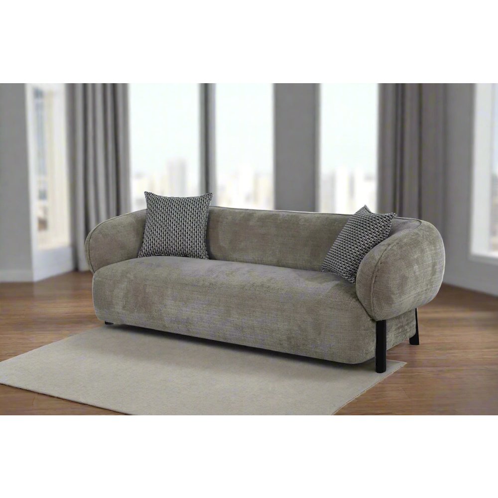 Nova Mid-Century Modern 3-Seater Sofa - 88". Picture 2