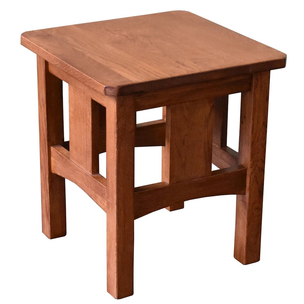 Mission Oak Slat End Table - Michael's Cherry. Picture 2