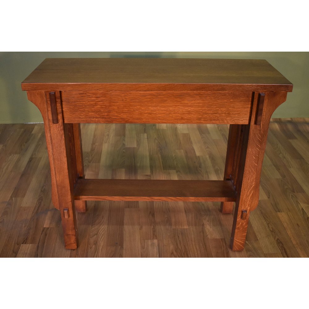 Arts & Crafts Crofter Console Table - Michael's Cherry. Picture 5