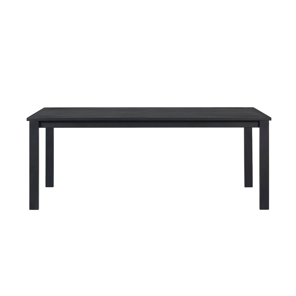 Sardinia Outdoor Aluminum Dining Table - Black. Picture 1