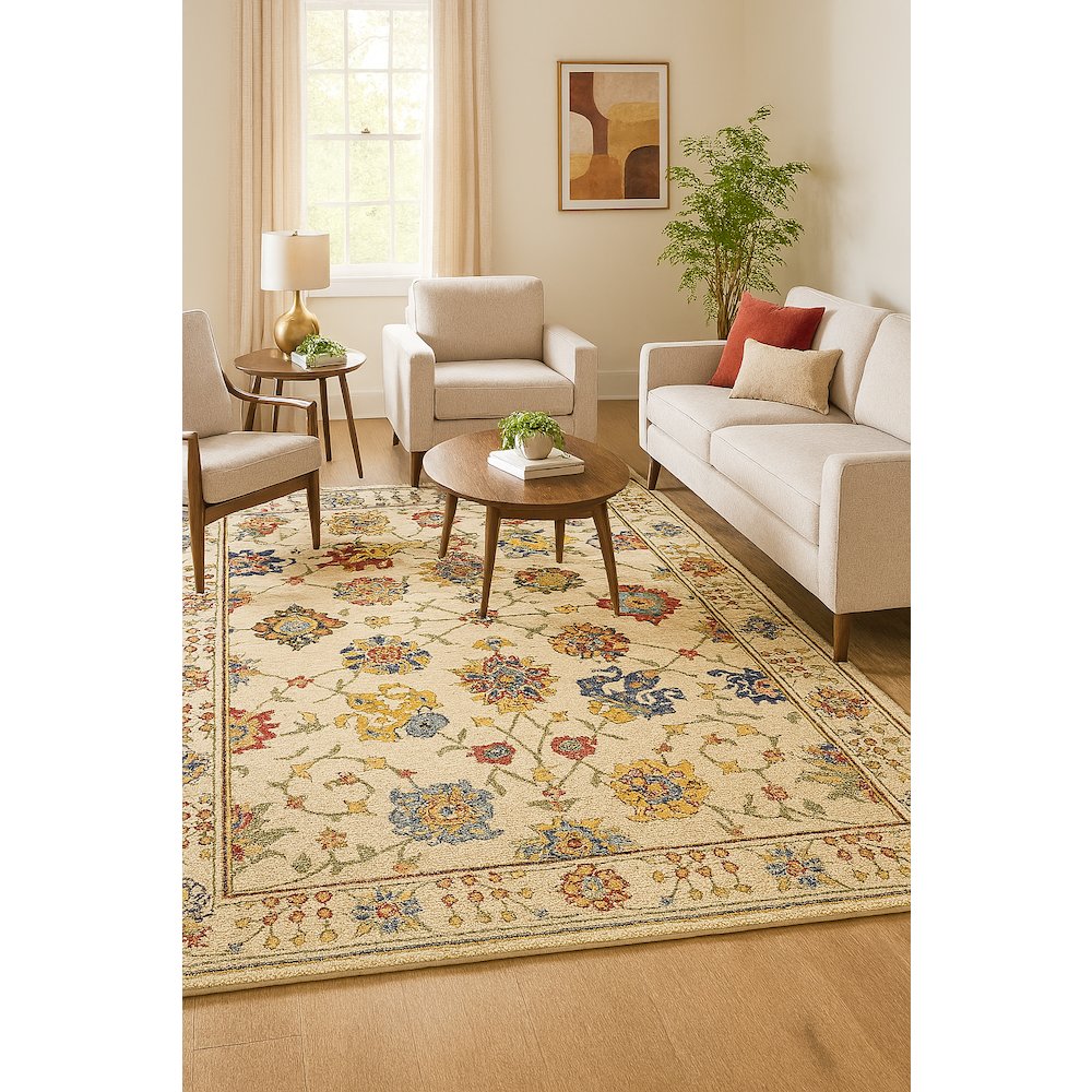 Area Rug Ultra Soft Washable Rug, Non Slip, Stain Resistant Rugs (2'7" x 9'). Picture 4