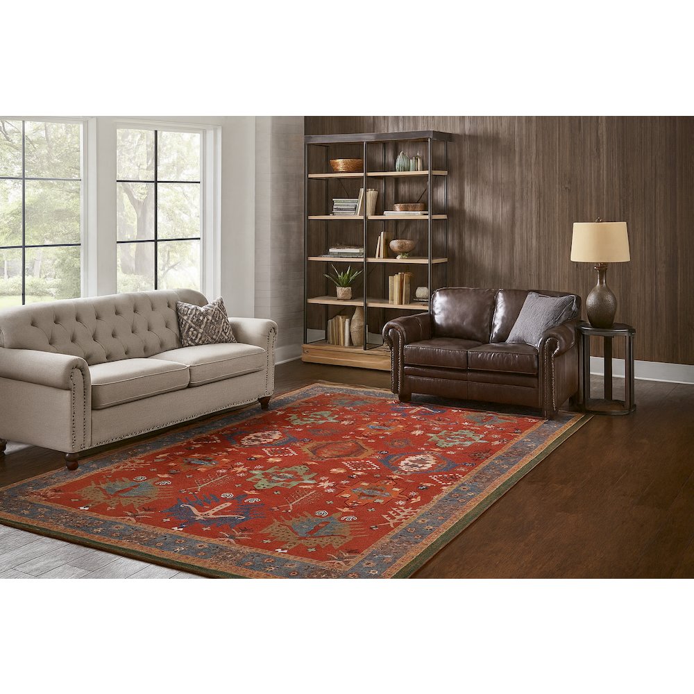 Area Rug Ultra Soft Washable Rug, Non Slip, Stain Resistant Rugs (2'7" x 9'). Picture 3