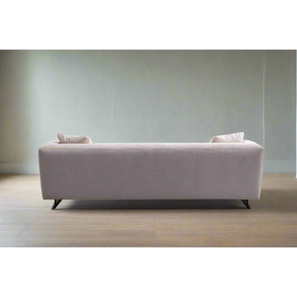 Arden Collection Modern Fabric 3-Seater Sofa - White. Picture 4