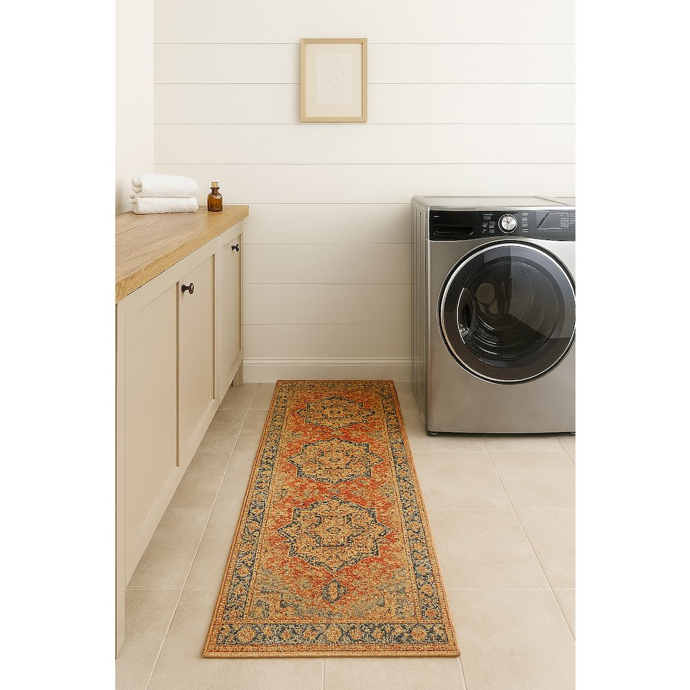 Area Rug Ultra Soft Washable Rug, Non Slip, Stain Resistant Rugs (2'7" x 9'). Picture 4