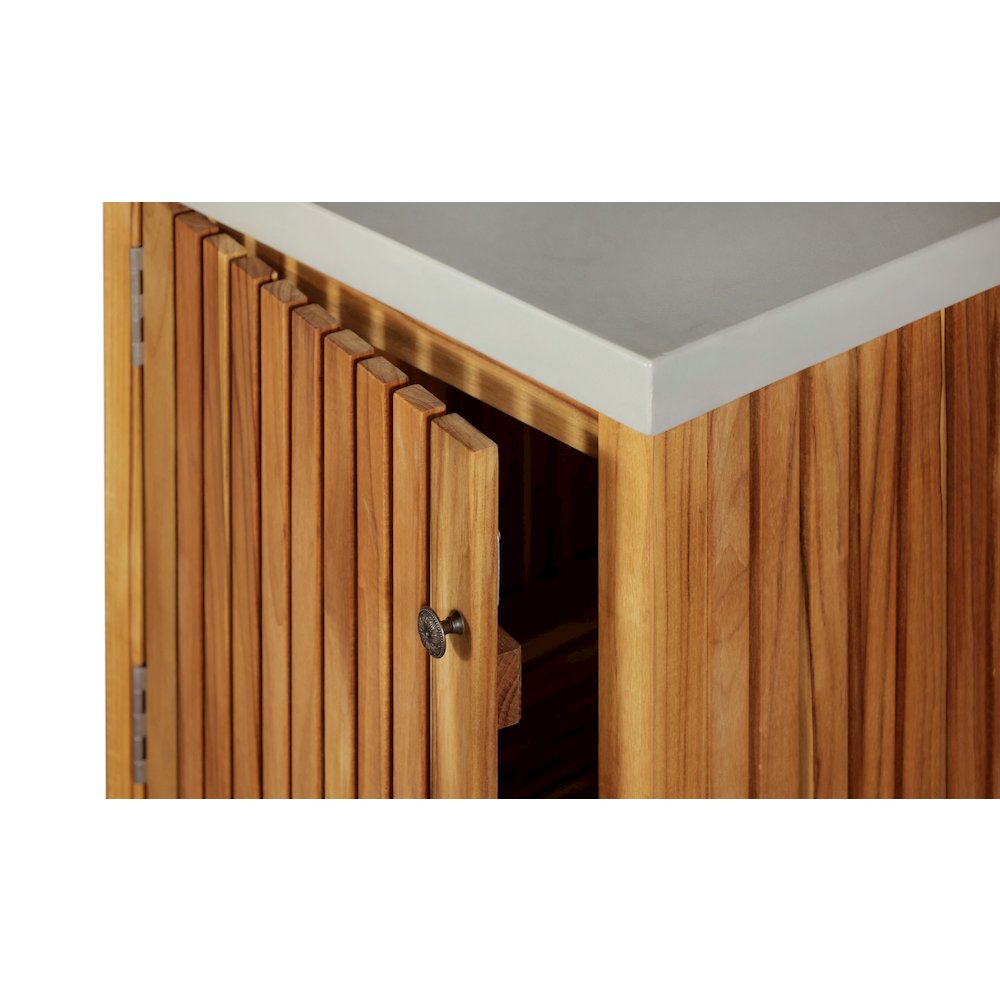 Eclipse Outdoor Solid Teak Wood Cabinet. Picture 5