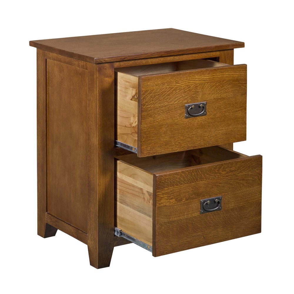 Mission 2 Drawer File Cabinet - Michael's Cherry. Picture 2