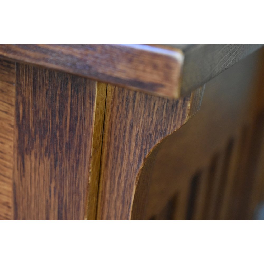 Mission 1 Drawer Crofter End Table - Golden Brown (GB1). Picture 5