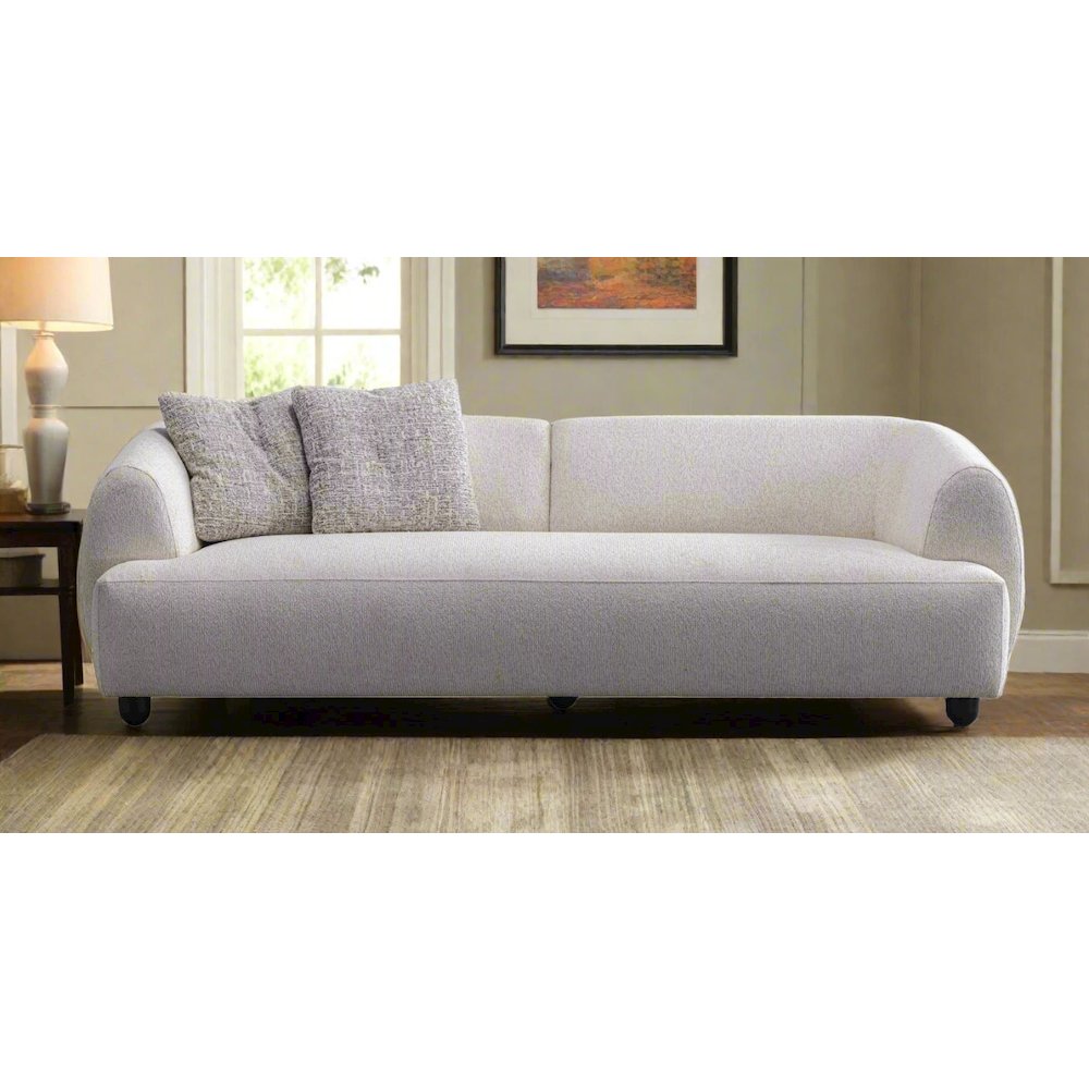 Opal Collection Modern Fabric 3-Seater Sofa – 91". Picture 3