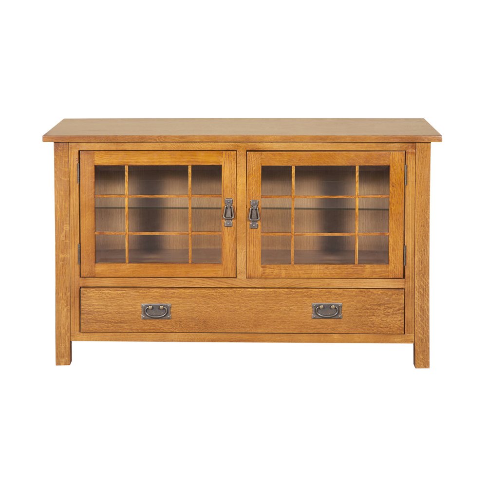 Mission Quarter Sawn Oak 48" Tv Stand - Light Oak. Picture 1