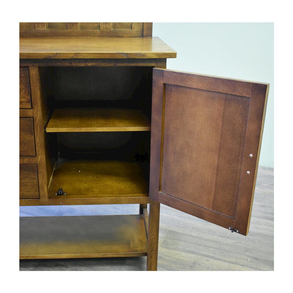 Mission Turner Sideboard With 3 Drawers And 2 Doors - Walnut. Picture 3