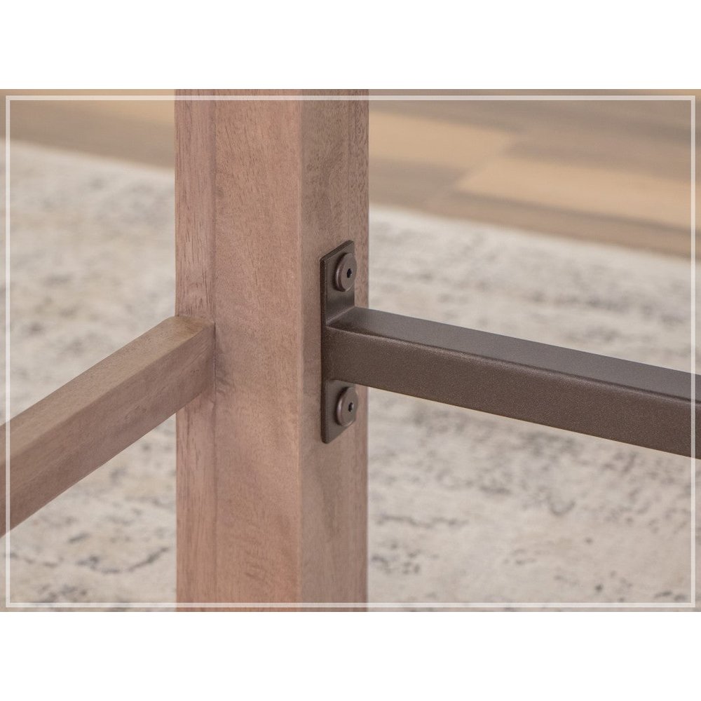 Natural Parota Solid Wood Desk - 60". Picture 2