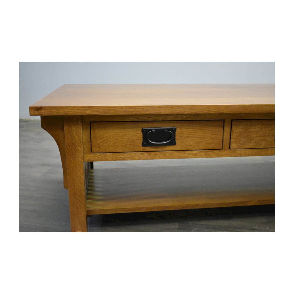 Mission Crofter Style 6 Drawer Coffee Table - Michael's Cherry. Picture 2