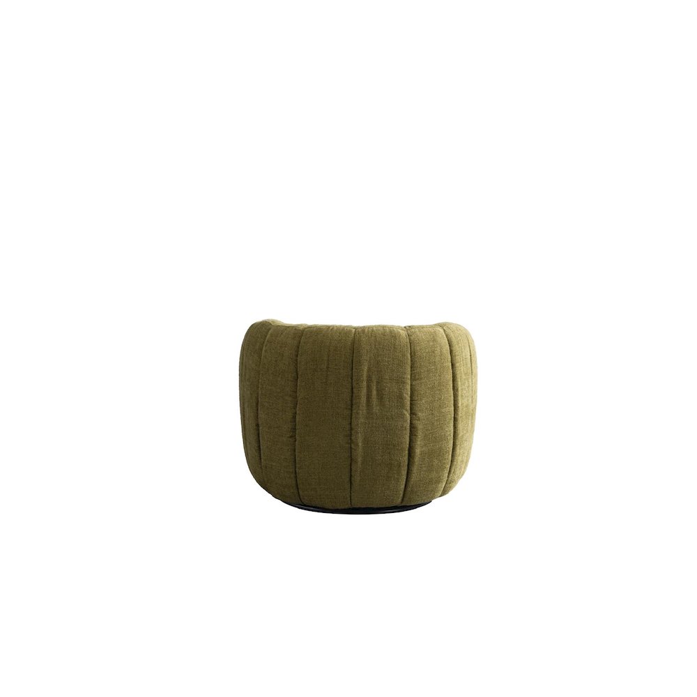 Nest Collection Mid-Century Modern Swivel Arm Chair - Green. Picture 2