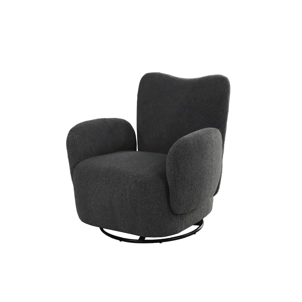 Atlas Modern Fabric Swivel Arm Chair. Picture 2