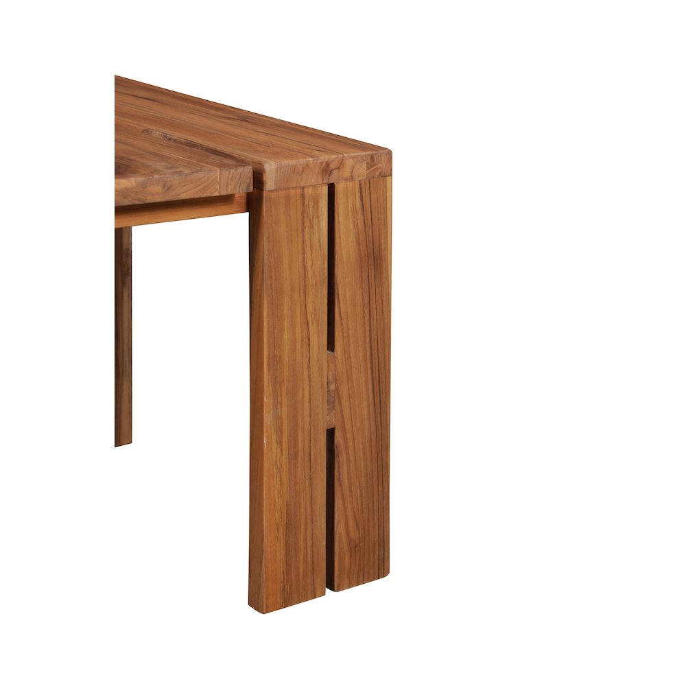 Paradiso Outdoor Teak Wood End Table. Picture 3