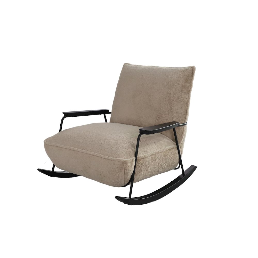 Rythm Collection Mid-Century Modern Rocking Arm Chair. Picture 1