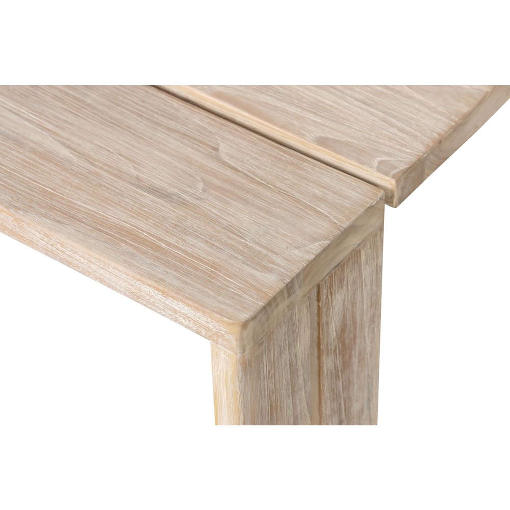 Paradiso Outdoor Teak Natural Look End Table. Picture 3