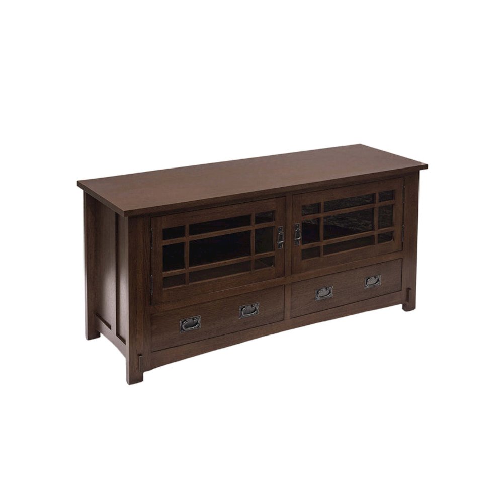 Mission Quarter Sawn Oak Tv Stand - 60" - Michael's Cherry. Picture 2