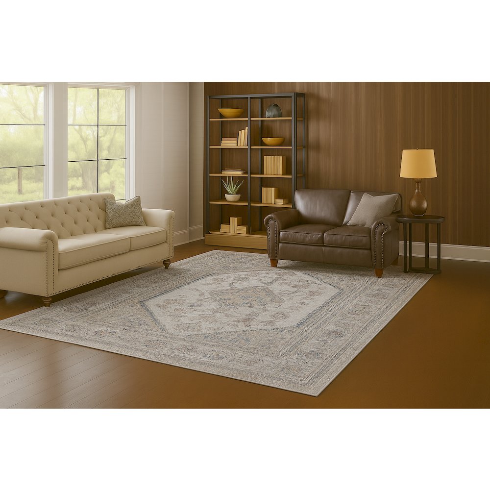 Area Rug Ultra Soft Washable Rug, Non Slip, Stain Resistant Rugs (8' x 10'). Picture 2