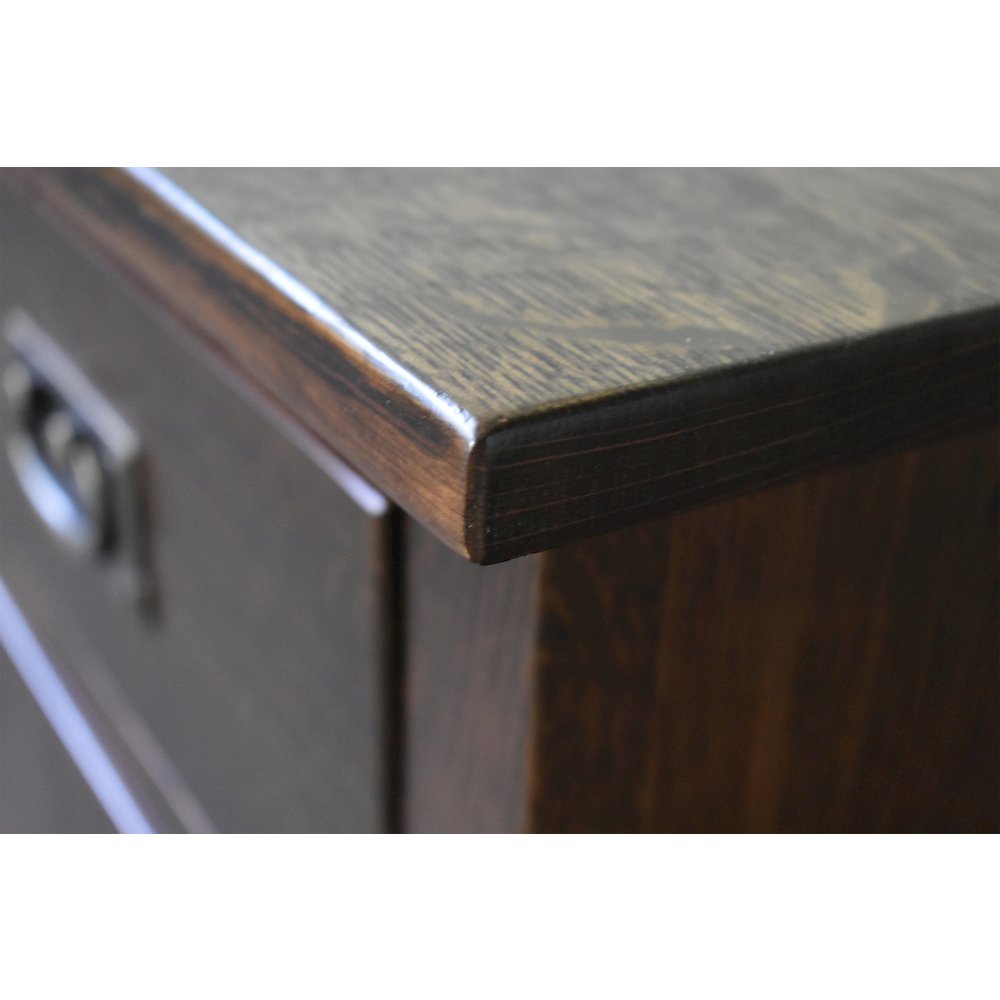 Mission Quarter Sawn Oak 1 Door, 1 Drawer Nightstand - Walnut (AW). Picture 4