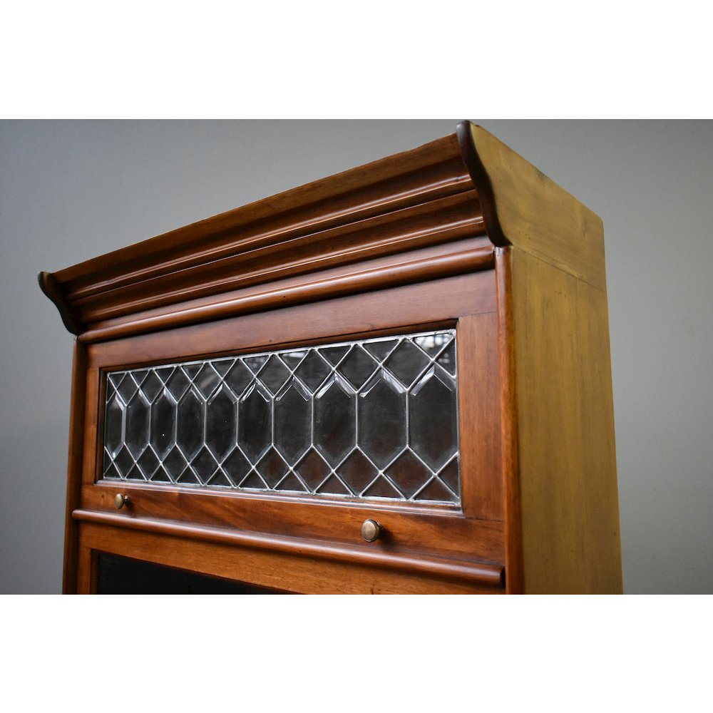 Legacy 5 Stack Barrister Bookcase - Light Brown Walnut. Picture 2