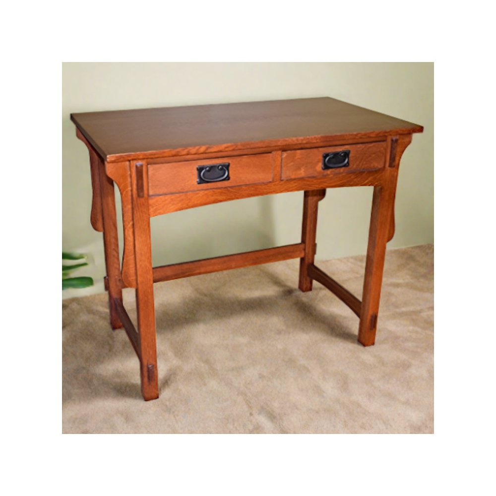 Mission Quarter Sawn Oak Writing Desk - MC. Picture 2