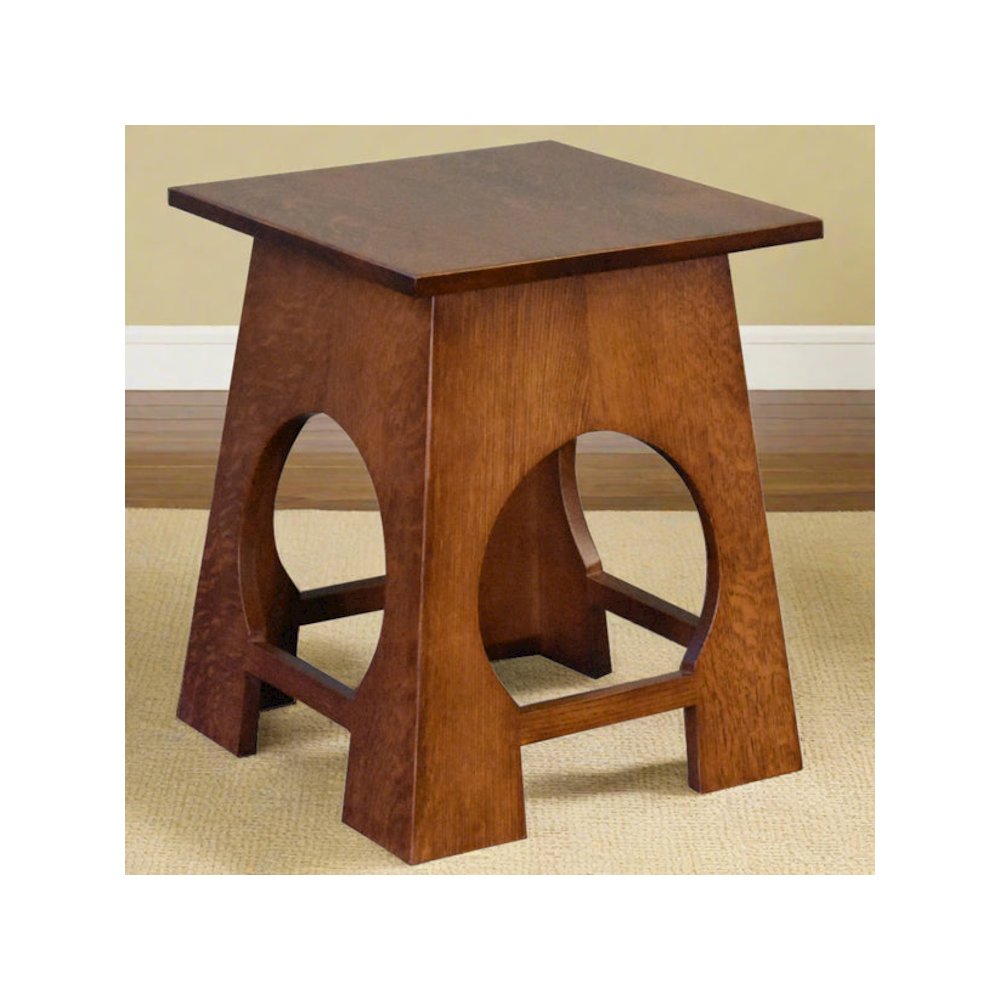 Arts and Crafts / Mission Style Taboret End Table. Picture 1