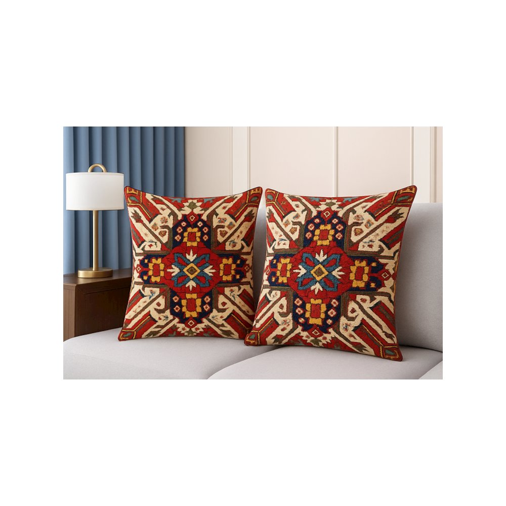 Persian-Inspired Luxurious Accent Cushions  (2 Cushion Covers + Inserts). Picture 3