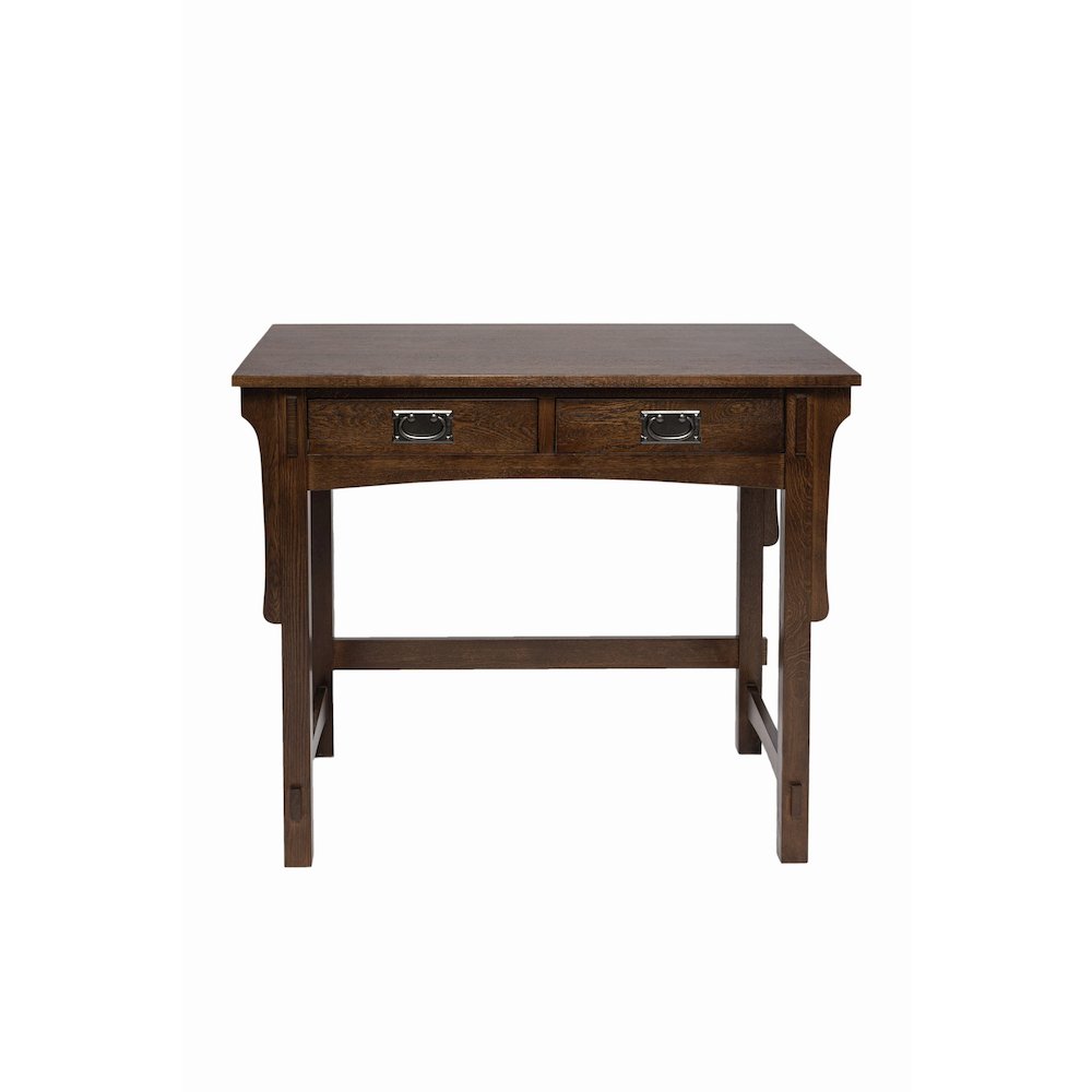 Mission Quarter Sawn Oak Writing Desk - Walnut. Picture 1