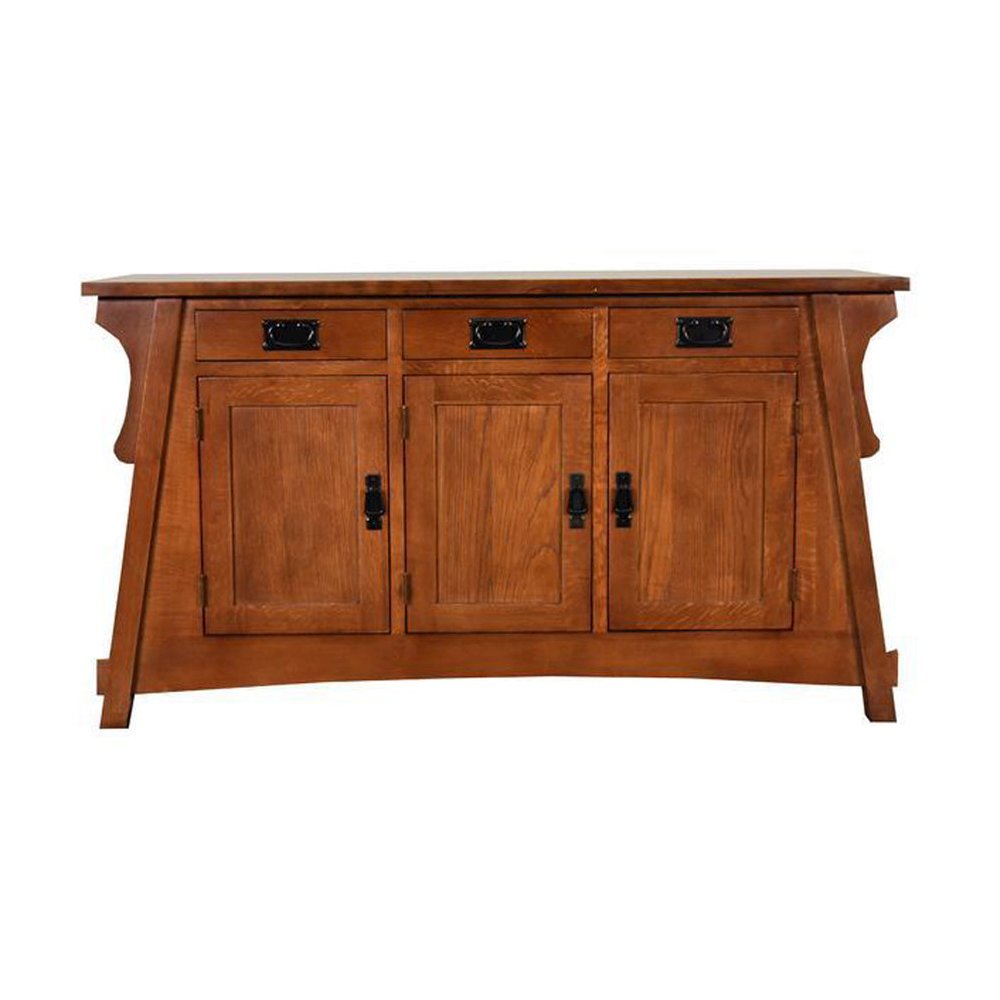 Mission Oak Crofter Console Cabinet - Michael's Cherry - 55". Picture 2