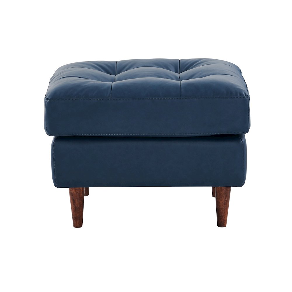 Lucius Top Grain Leather Sofa - Tan. Picture 4