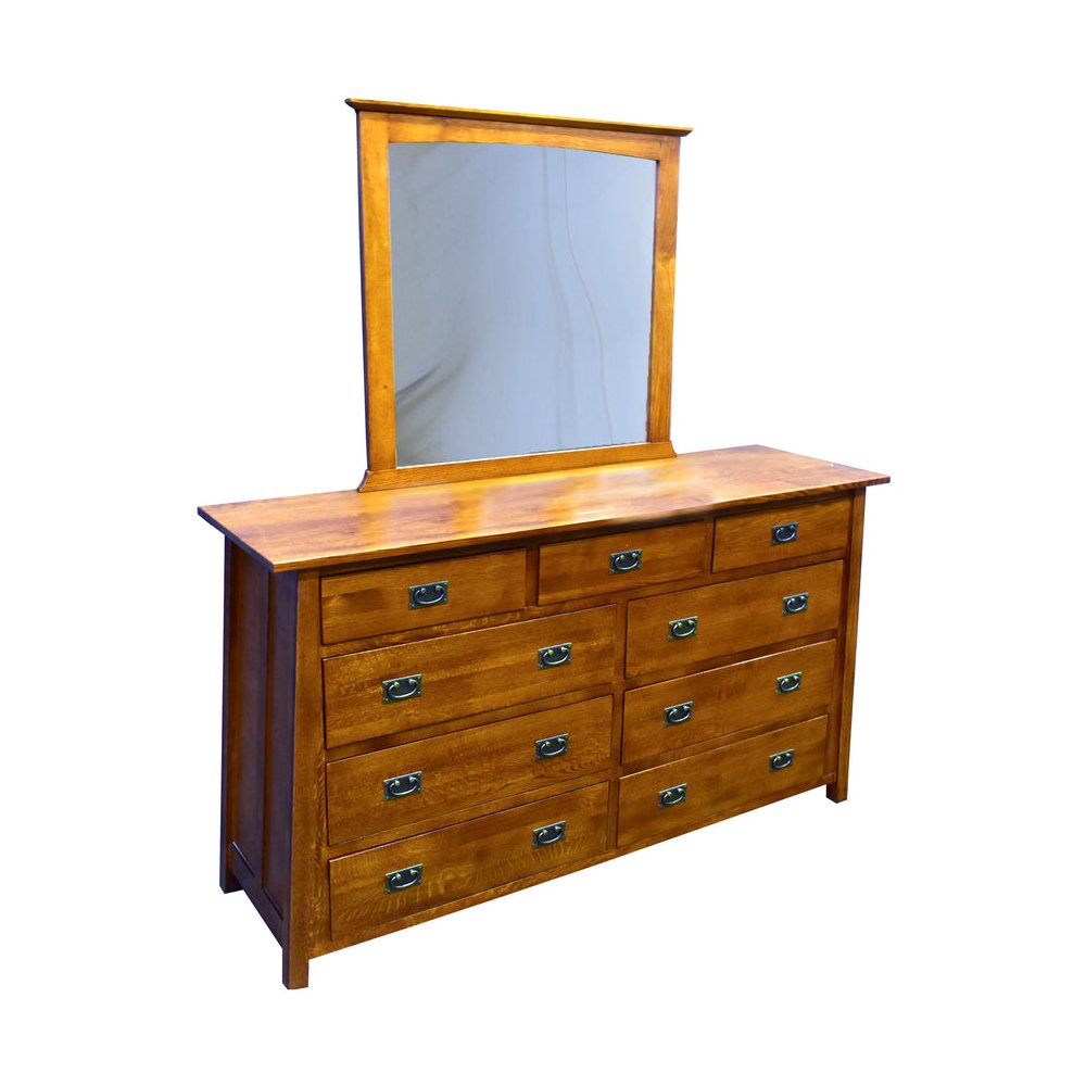 Mission 9 Drawer Dresser - Michael's Cherry. Picture 1