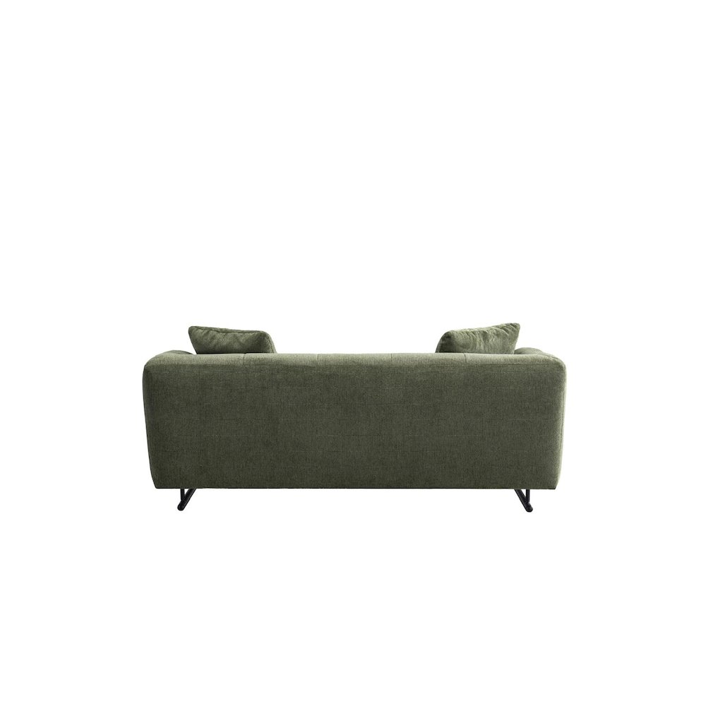 Arden Collection Modern Fabric 3-Seater Sofa - Green. Picture 2