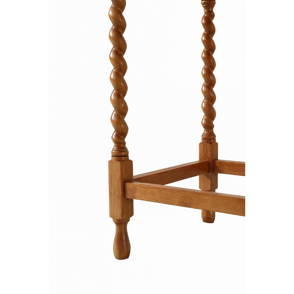 Mission Oak End Table With Barley Twist Legs - Michael's Cherry. Picture 3