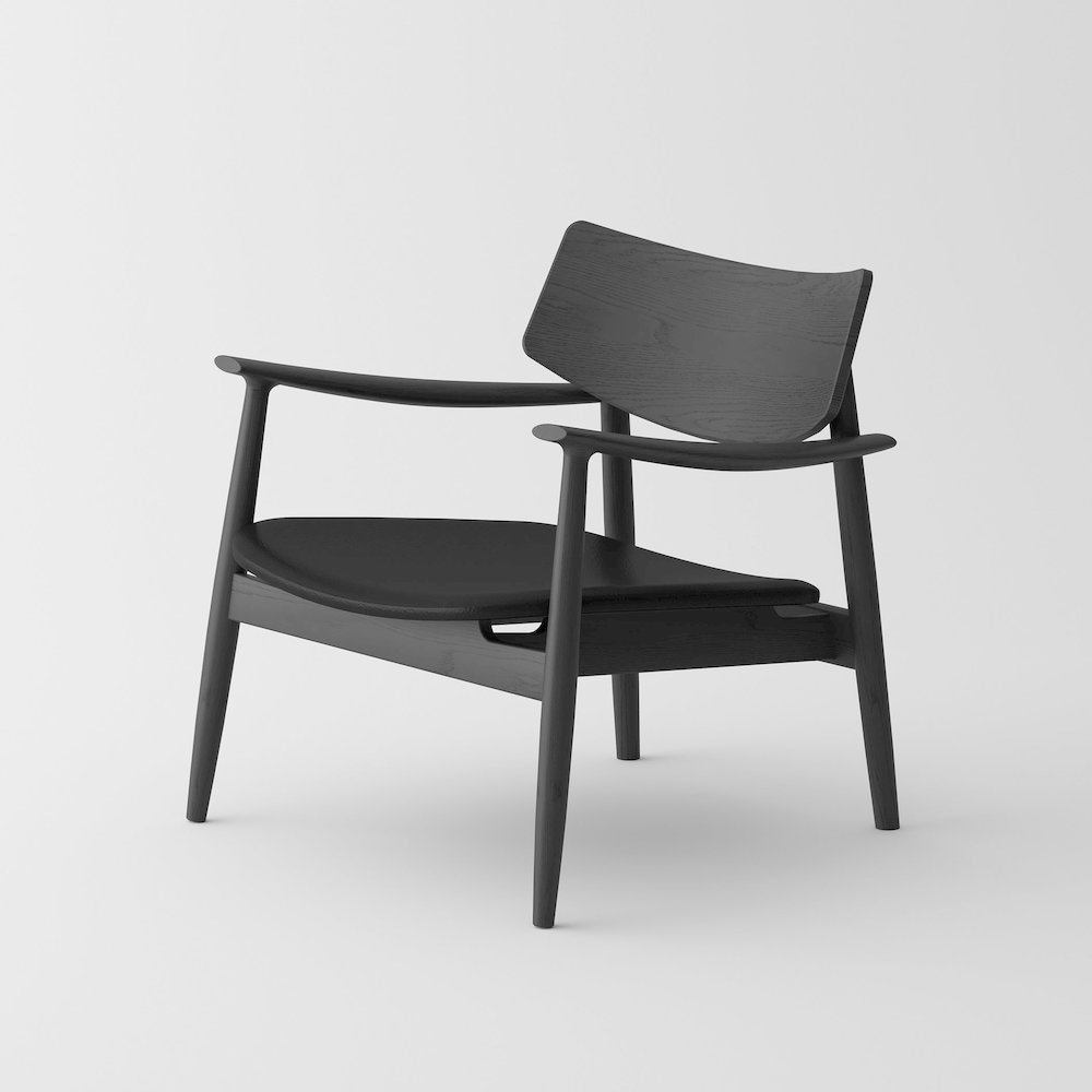 Isabella Mid century Leisure Chair Walnut - Black. Picture 2