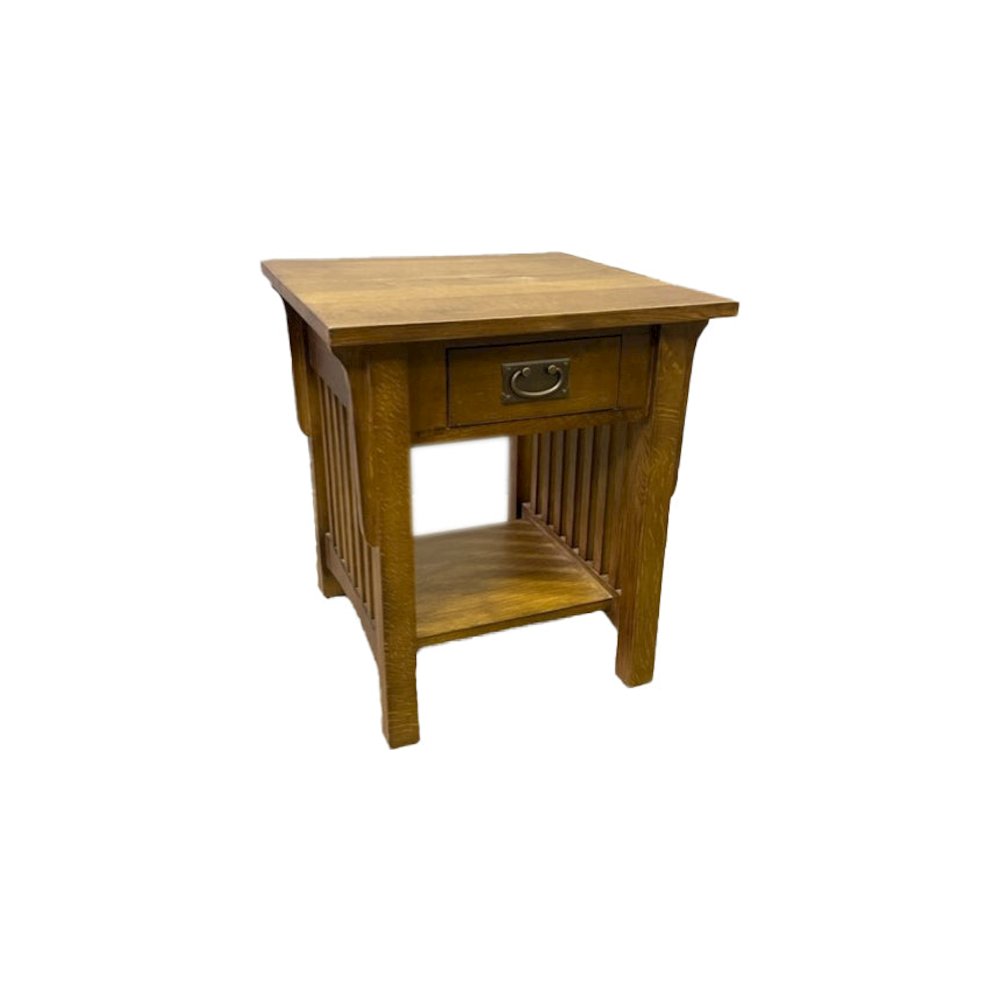Mission 1 Drawer Crofter End Table. Picture 1