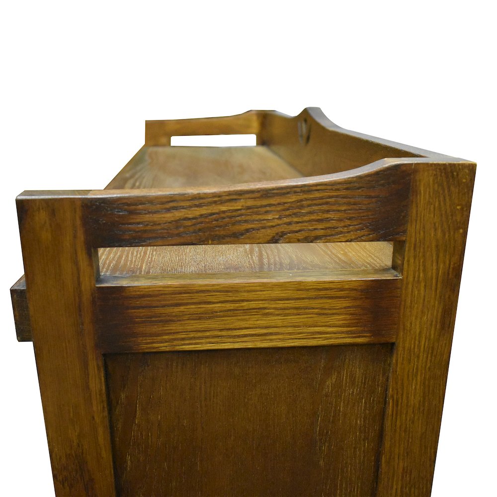 Mission Bookcase / Curio Cabinet - Walnut (W1). Picture 4